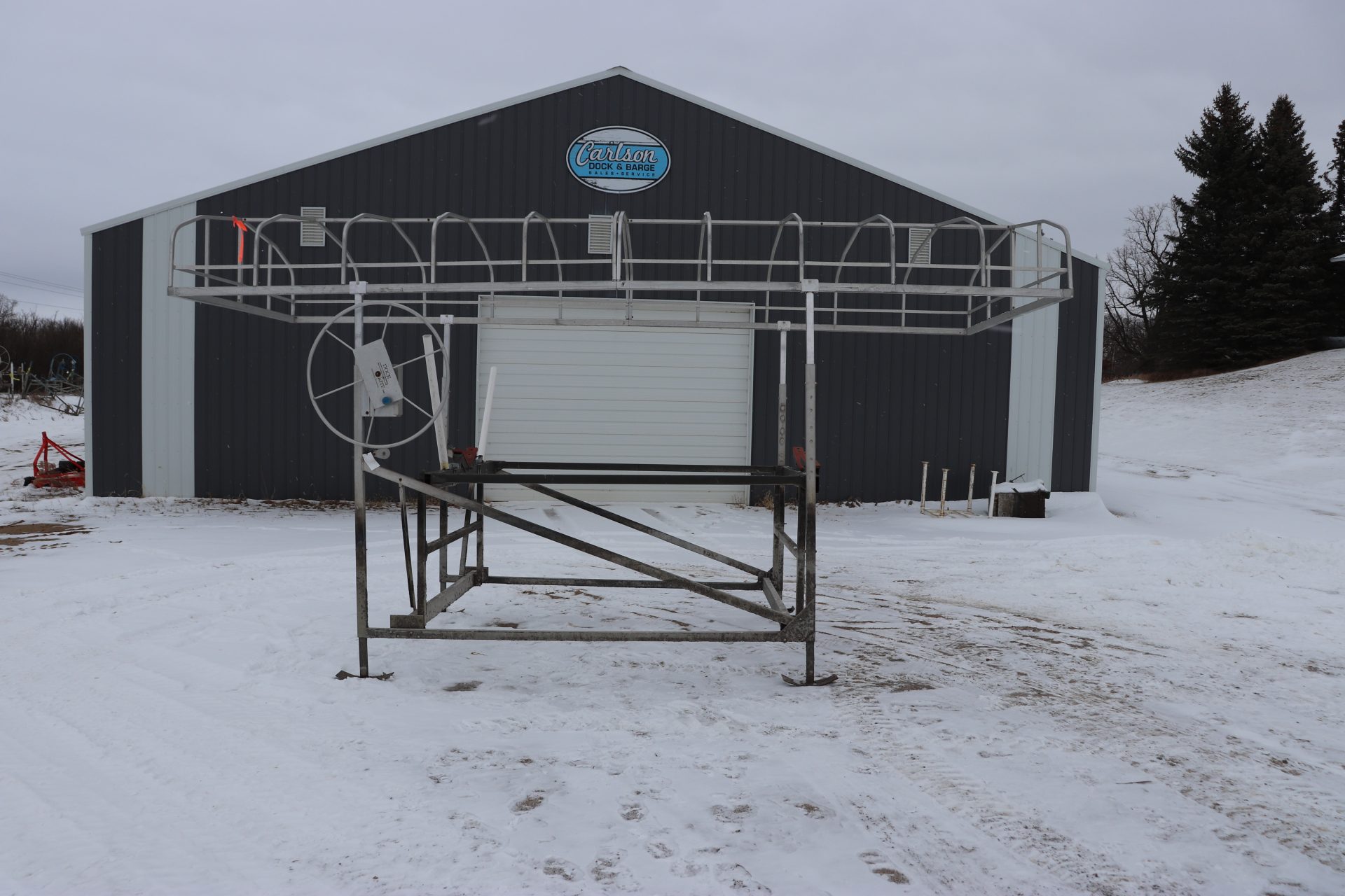 ShoreMaster Boat Lift w/ Porta-Dock Canopy (#1384)